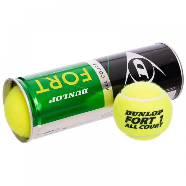 Мячи для тенниса Dunlop Fort TS металлическая банка 3шт. (Оригинал) 601315