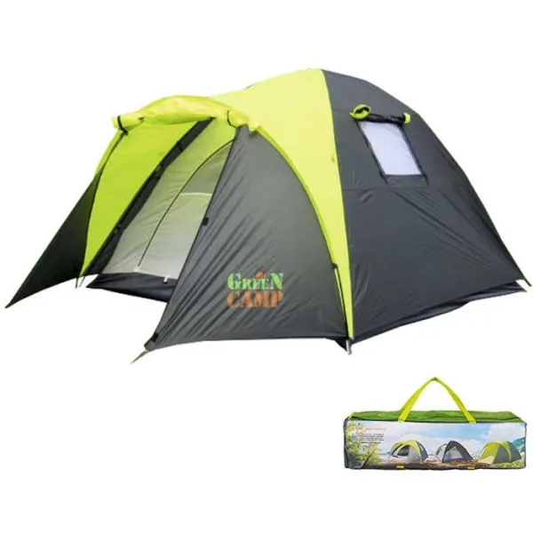 Намет 3-місний GreenCamp з 2 входами 1011-2