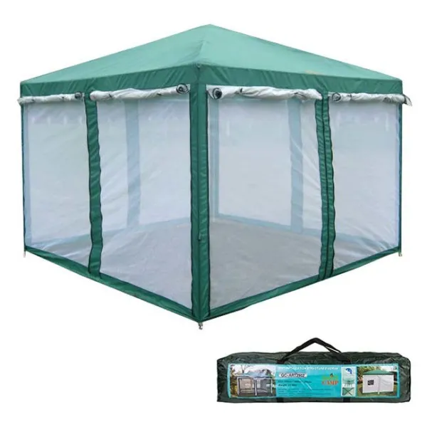 Тент-палатка GreenCamp 300×300×250 см (Зелений) 2920