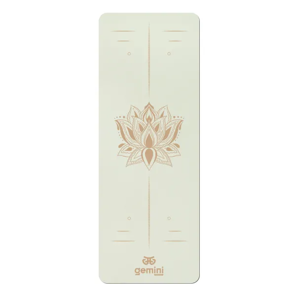 Yoga mat rubber polyurethane Pro ILLustration Gemini Sport Pro 183cm*68cm*5mm PUY-5900-7 powder pink
