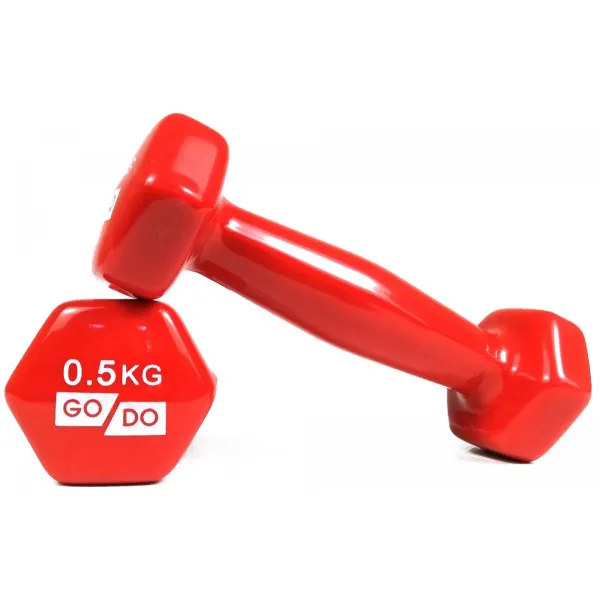 Гантели для фитнеса с виниловым покрытием 2шт GoDo GD-0.5R