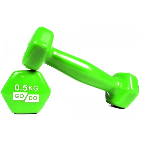 Гантели для фитнеса с виниловым покрытием 2шт GoDo GD-0.5GR