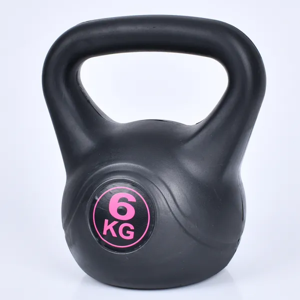 Гиря 6 кг суцільна пластикова PE 4196-6