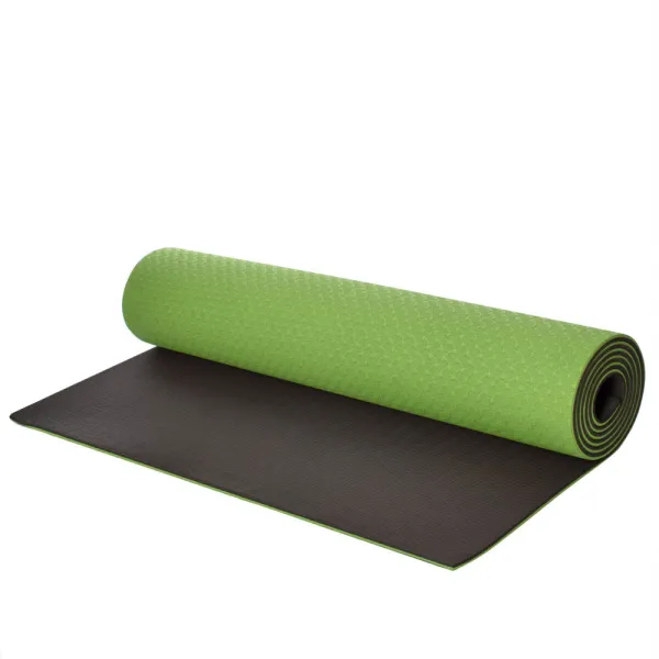 Fitness and yoga mat TPE+TC 6mm TPE-6GRB