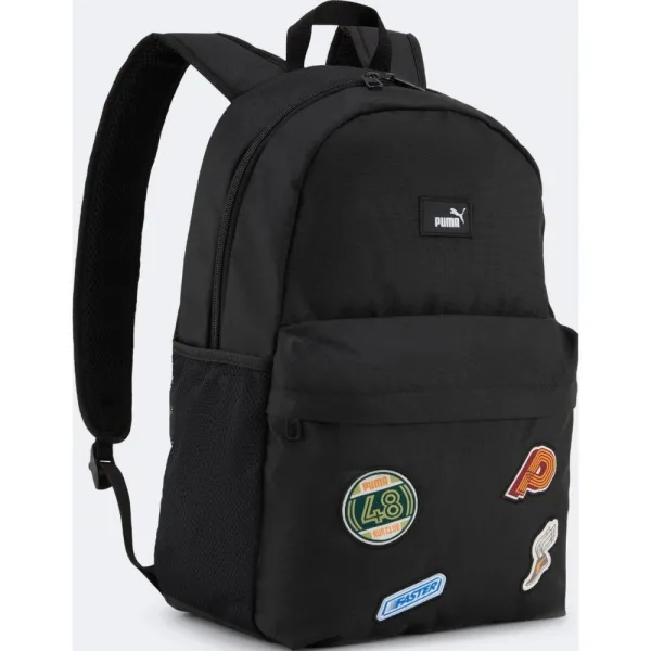 Рюкзак Puma Phase Patch Backpack 22 л, чорний, 44 × 30 × 14 см 092938-01 (Оригінал)