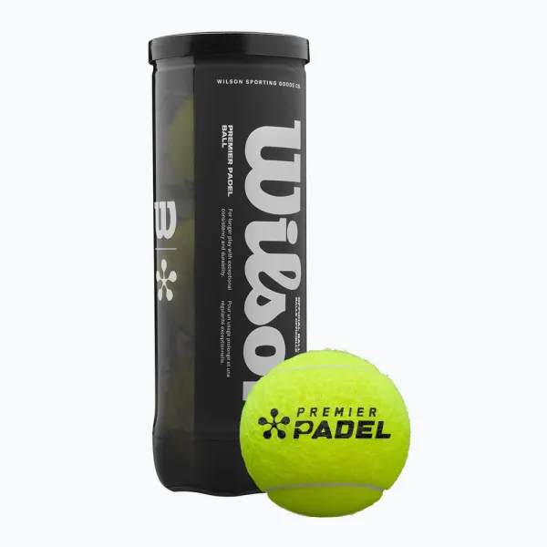 М'ячі для падл-тенісу Wilson Premier Padel Tennis Balls 3 Ball Can Yellow (Original) WR8908401001